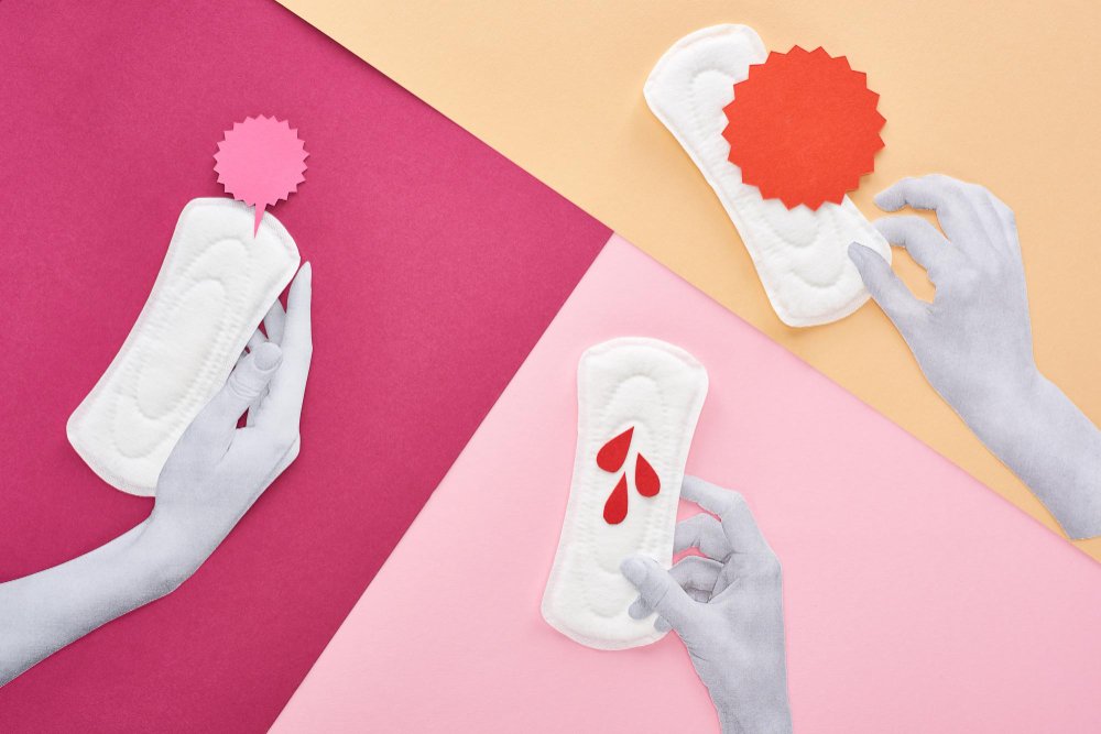 illustration de serviettes menstruelle